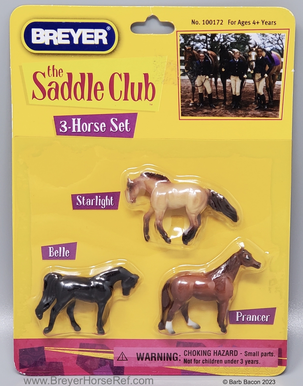 MW Standing TB Chestnut Saddle Club Set 'Prancer' BreyerHorseRef